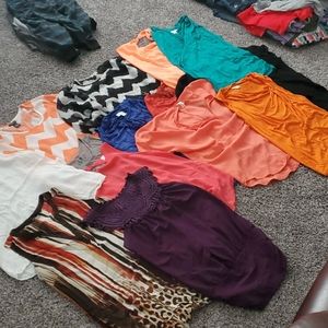 Lot of 14 ladies shirts various brands size small